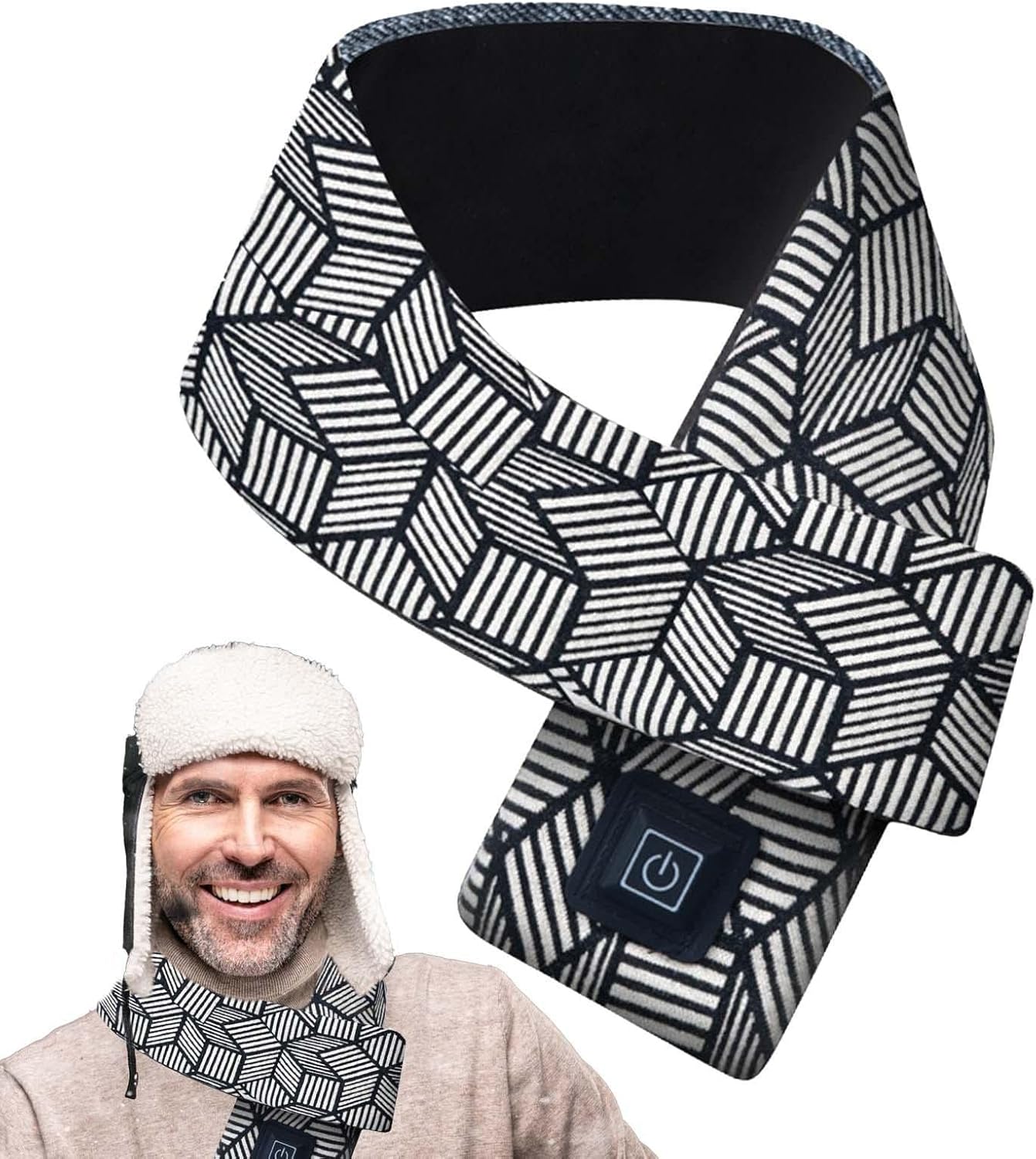 Heated Scarf, Portable Electric USB Heating Scarf for Neck 3 Levels