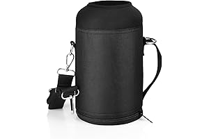 Water Bottle Holder Carrier Bag Crossbody with Adjustable Shoulder Strap: Insulated 64 oz Sleeve Only