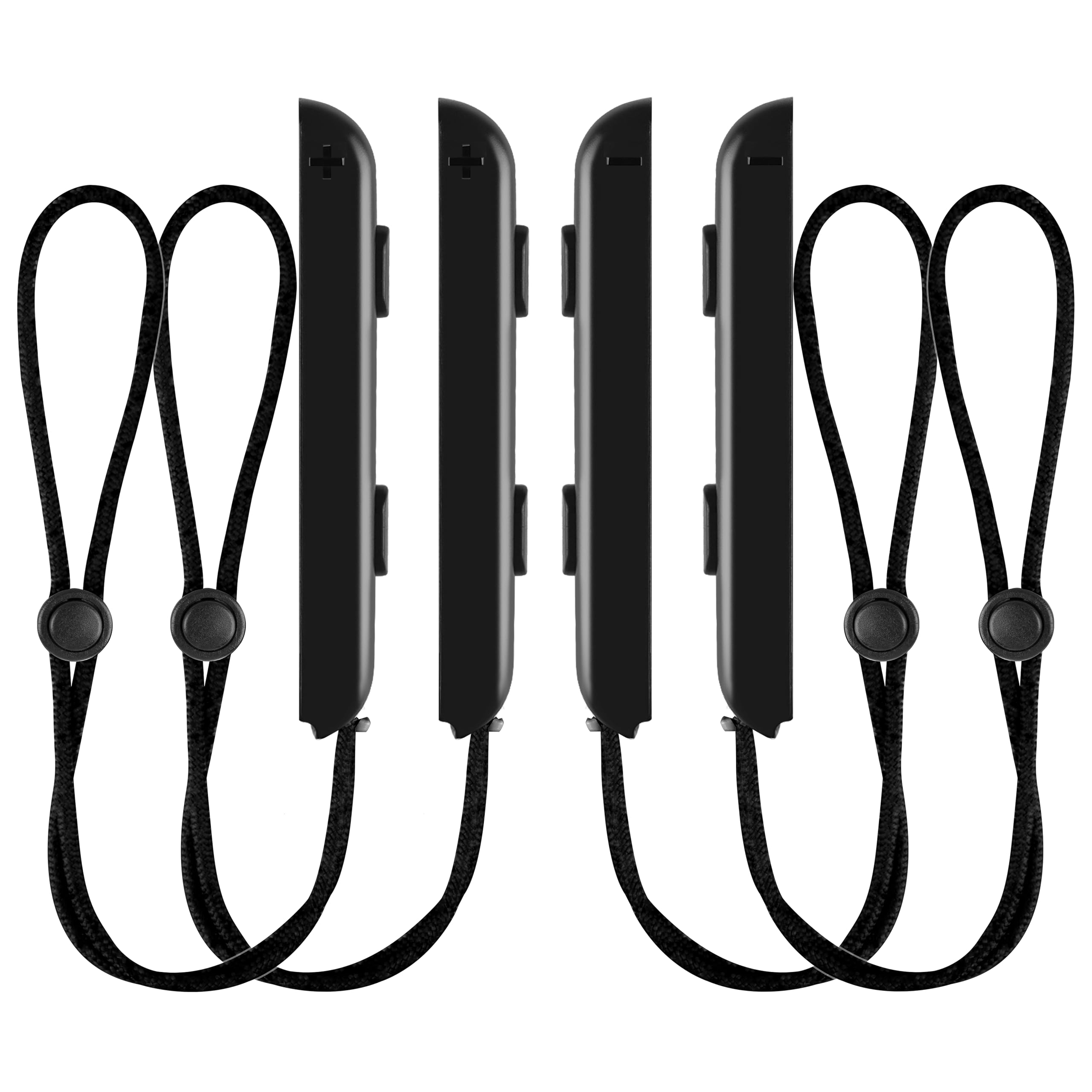 LongLongJin Wrist Strap for Switch Controller 4 Pack Black Compatible Wrist nintendo Joycon Lanyard Replacement Accessories