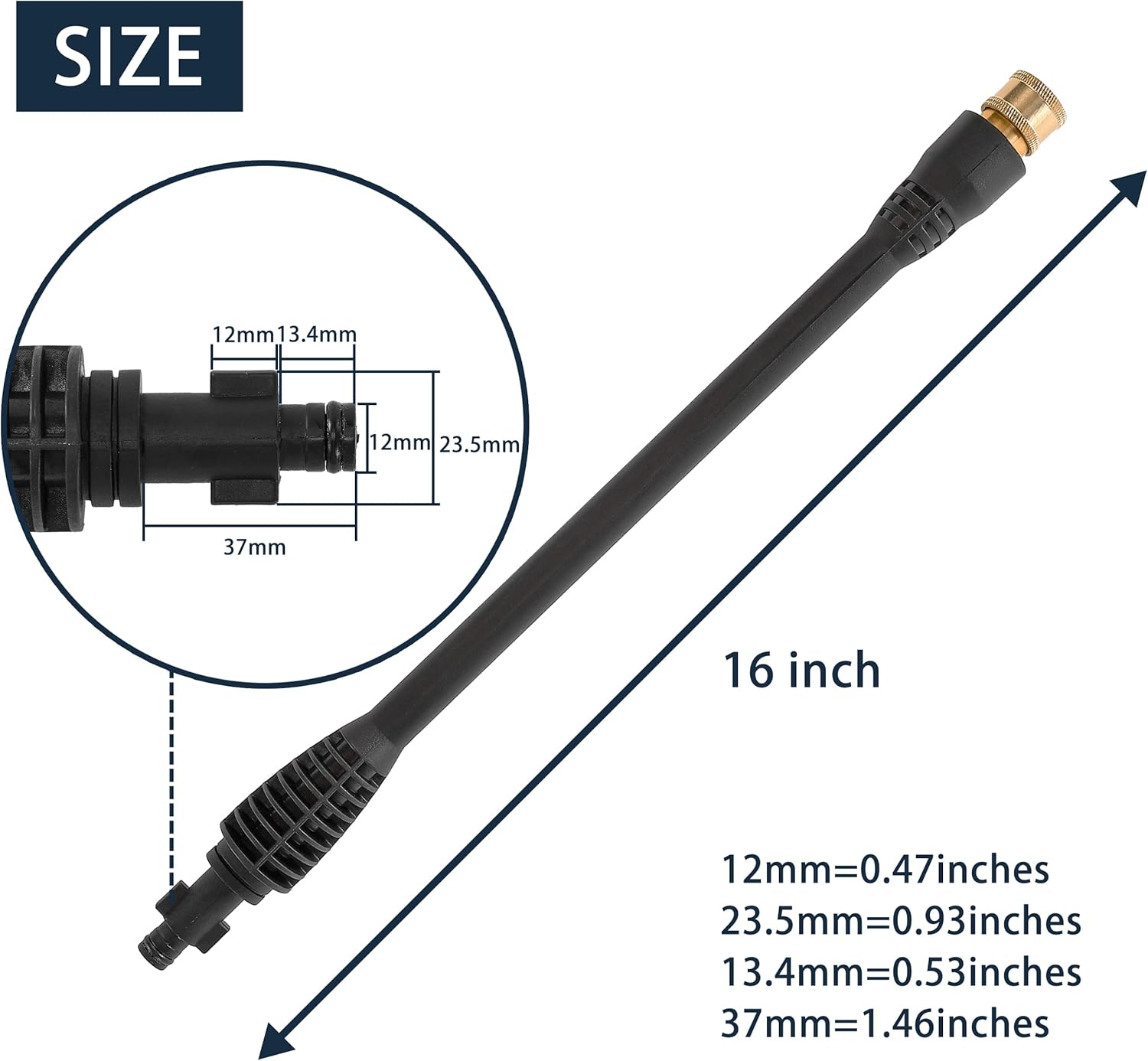 JOEJET High Pressure Washer Replacement Gun with Jet Wand and 5 Spray Nozzle Tips, Compatible with Some Karcher, Ryobi, Powerstroke Electric Power Washer