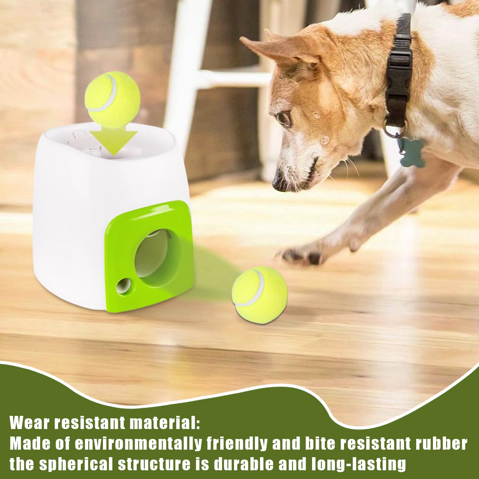Lancement Automatique de Balle pour Chiens | Lanceur de balles pour Petits Chiens, interactifs récompense pour rapporter Le Rouleau d'activités Amusantes