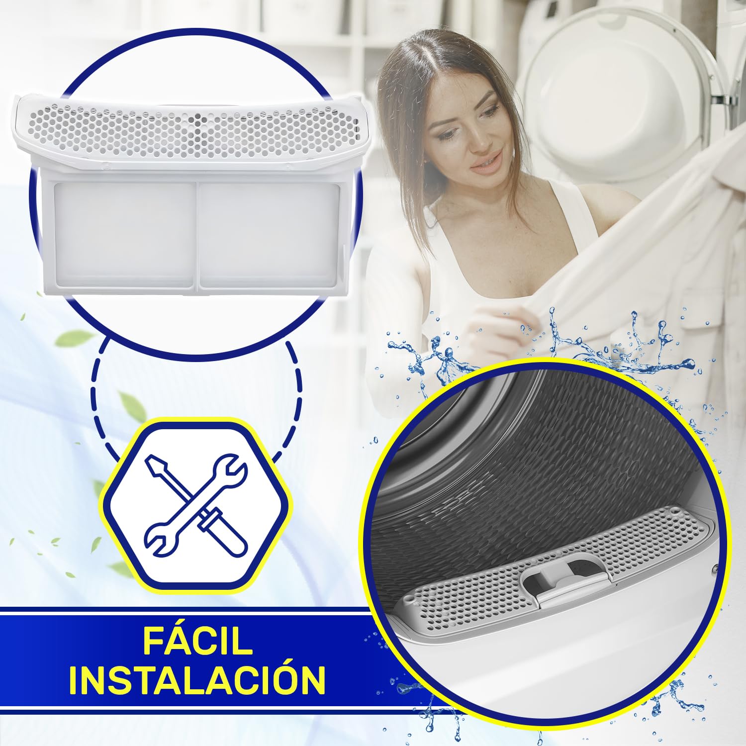 Filtro Pelusas para la Secadora 320x180x78 mm con Código Original 00656033 656033 para Siemens para Bosch para Constructa para Balay - MONTERAL