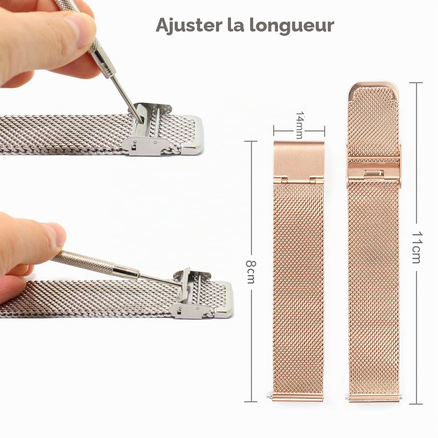 VICTORIA HYDE Mode Analogique Quartz Femmes Montres en Acier Inoxydable Band Imperméable Remplaçable Bande de