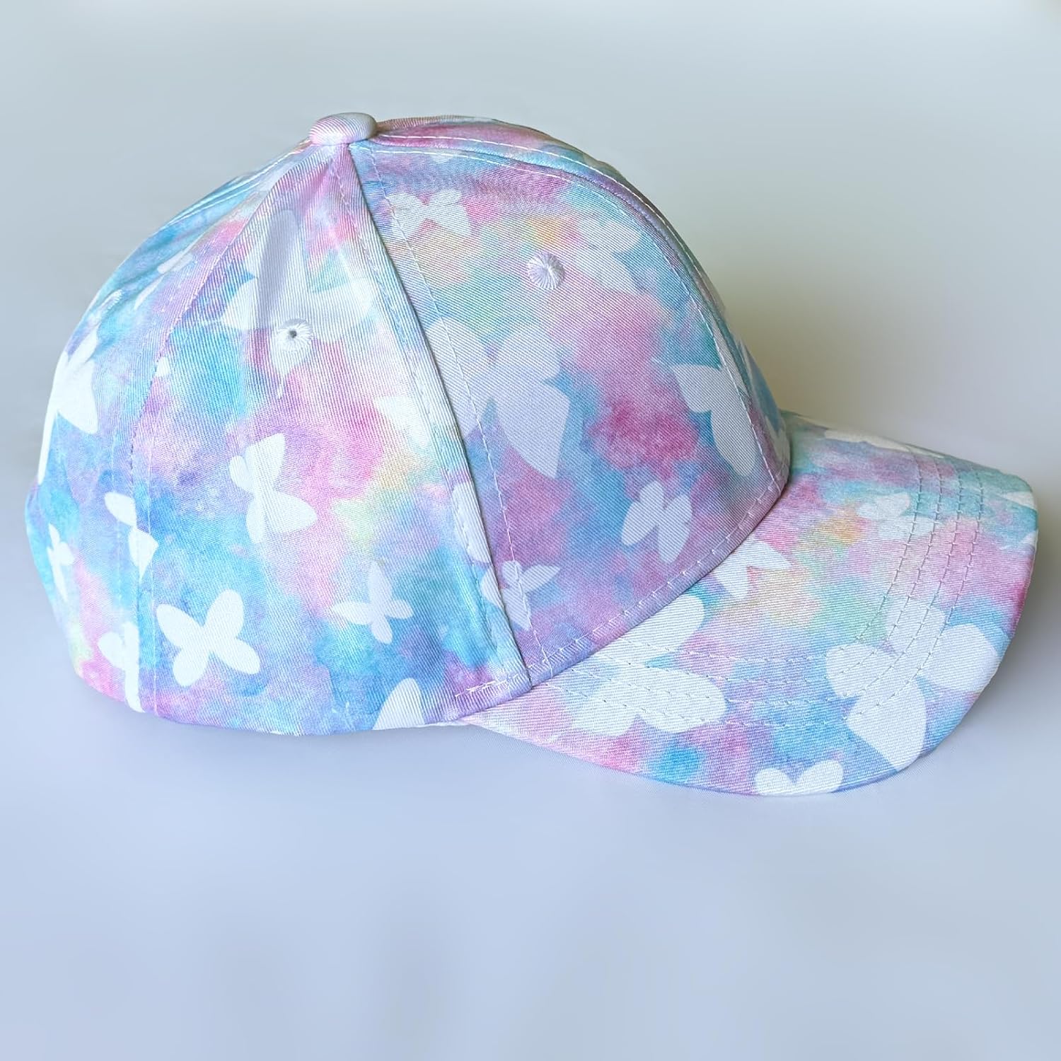 Girls Tie dye Baseball Cap Cute Graphic Prints Adjustable Sun Hat for Toddlers Kids