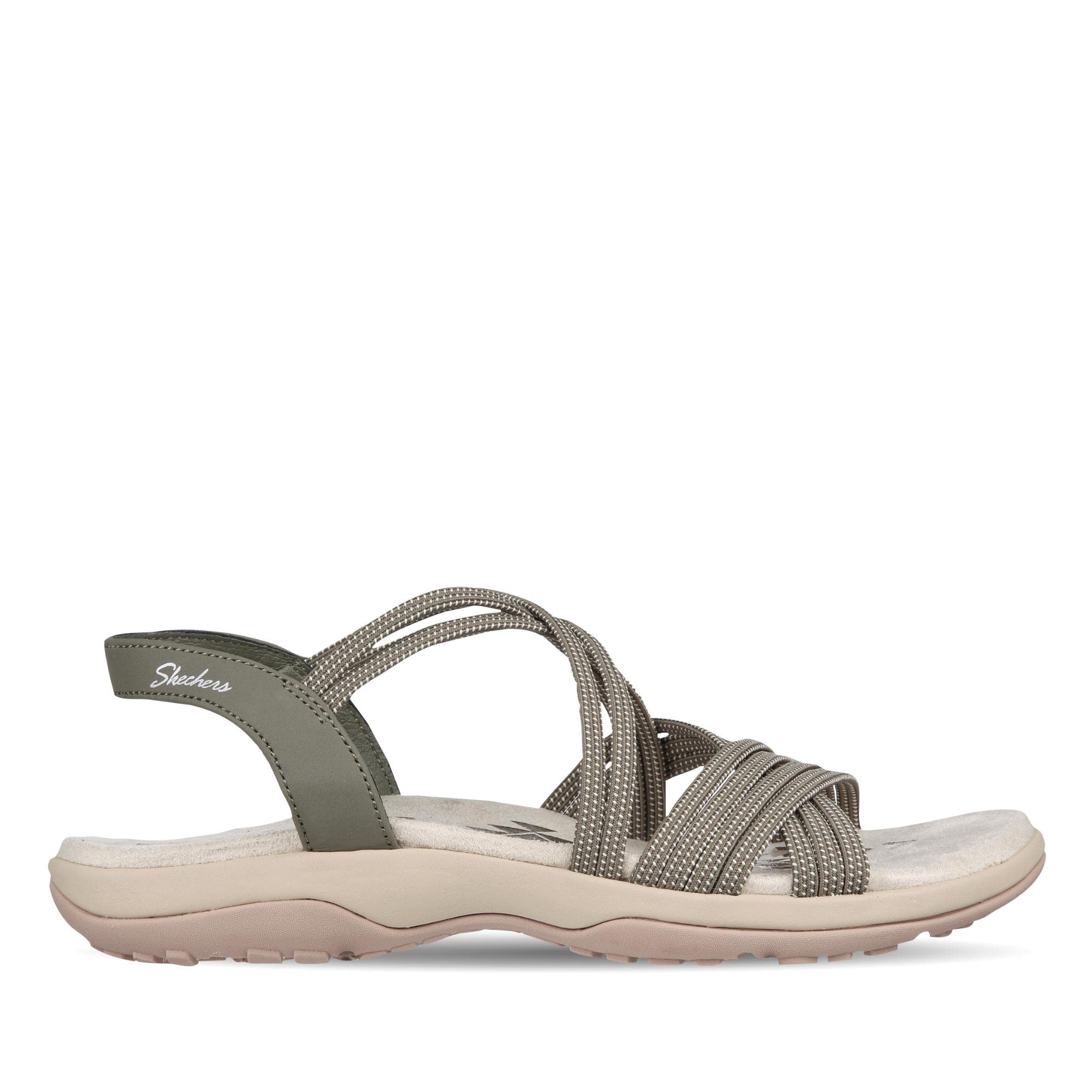 Skechers Reggae Slim - Slip Spliced Sandali con Cinturino alla CavigliaDonna