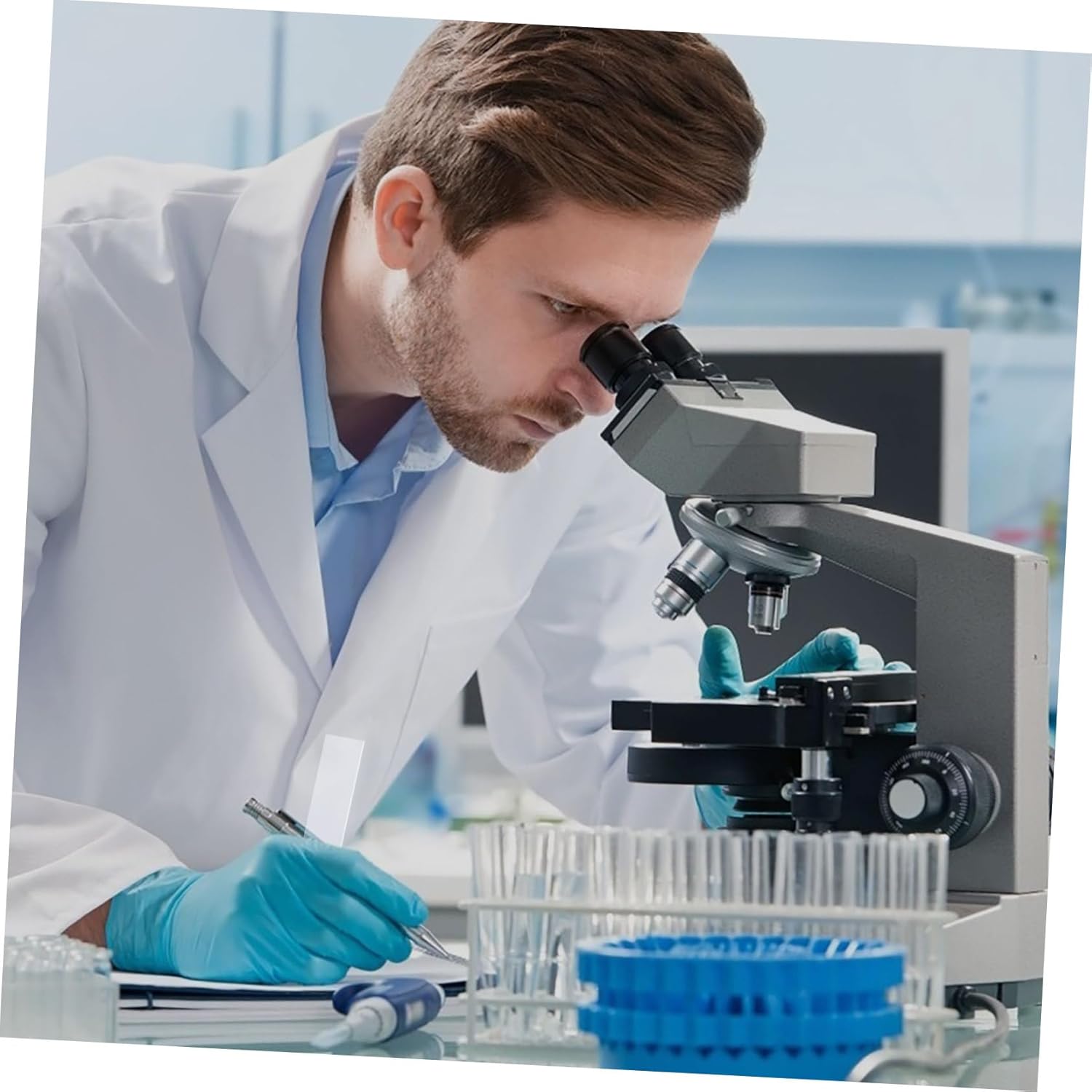 300pcs Microscope Slides Covers High-res Opti-Glass Ground Edges for Boys and Girls School Labs Ready to Use