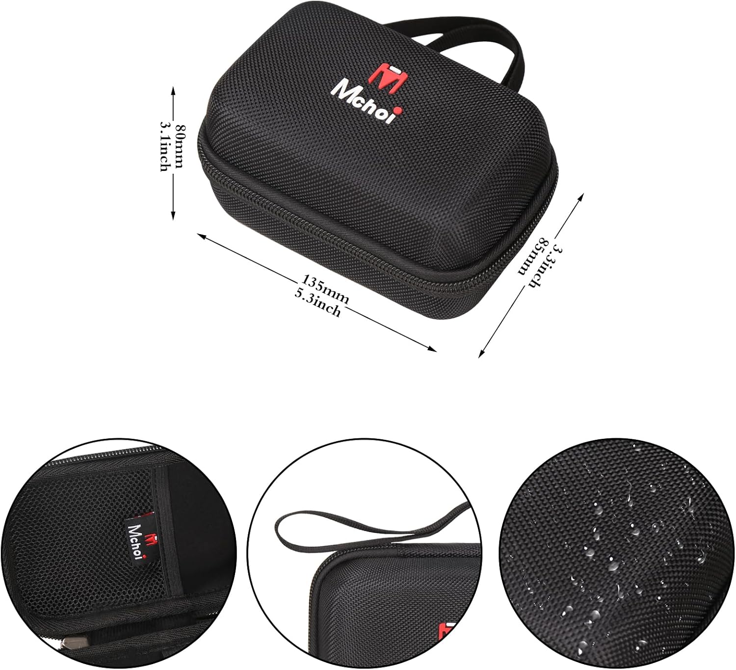 Mchoi Hard Storage Case Fits for Jivcok 300x25 Binoculars High Powered Mini Pocket Binoculars, Case Only
