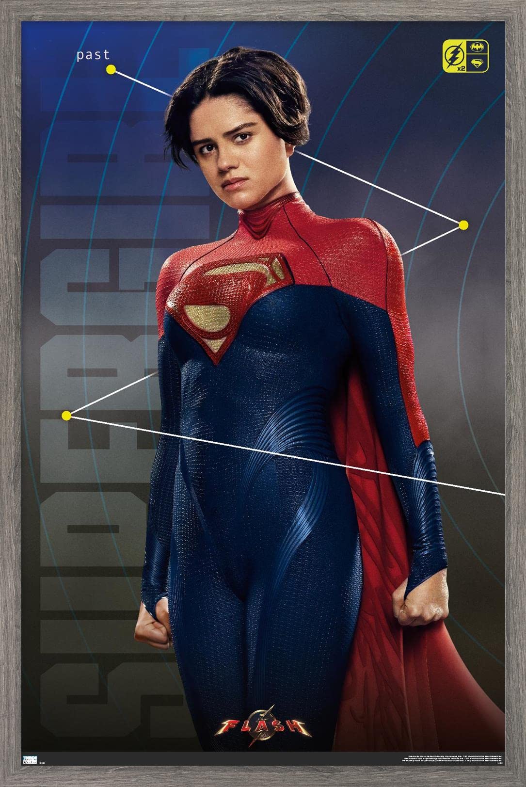 スーパーガール、フラッシュ　等身大パネル　ポスター　イーゼル Amazon.co.jp: Trends International DCコミックス映画 The Flash