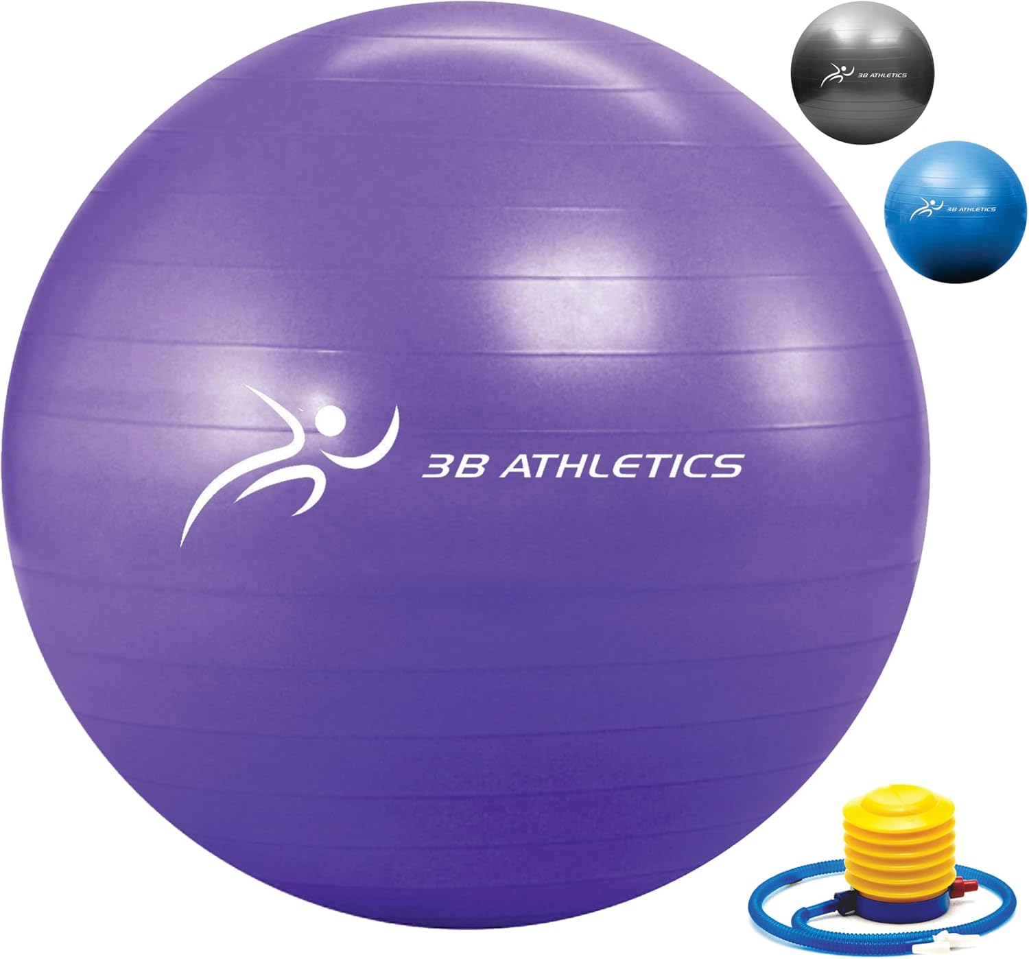 Anti-Burst Yoga Ball for Pregnancy, Slip Resistant Exercise Ball, 2 Sizes – Fitness Equipment for Home Gym, Exercise Equipment for Women, Pregnancy Must Haves, Maternity Support, Home Gym Accessories Purple 75cm