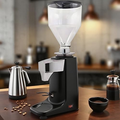 Miniatura 9 de Molinillo eléctrico de grano de café expreso de 50.7 fl oz, 19 ajustes de molienda precisos, taza individual/doble ajustable, pantalla de