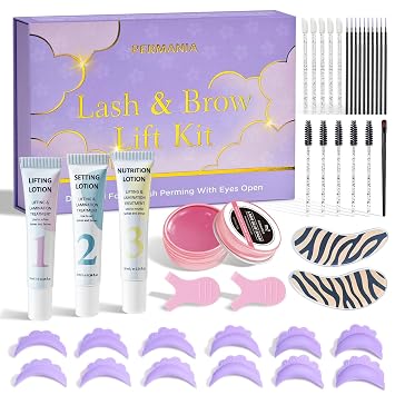 PERMANIA Eyes Open Korean Lash Lift Kit, Easy Use at Home for Eyelash Lifting with Detailed Instruction, Salon Results Instant