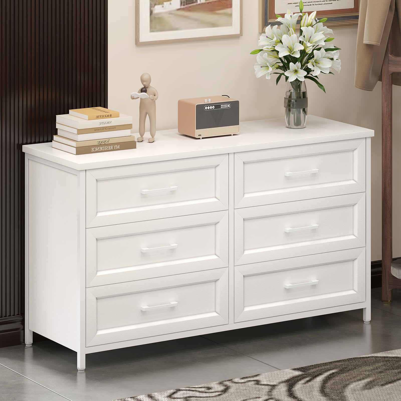 big lots white dresser Furniture Assembly | Big Lots Assembly free environment FUFU&GAGA Beige Wood Grain 6-Drawer