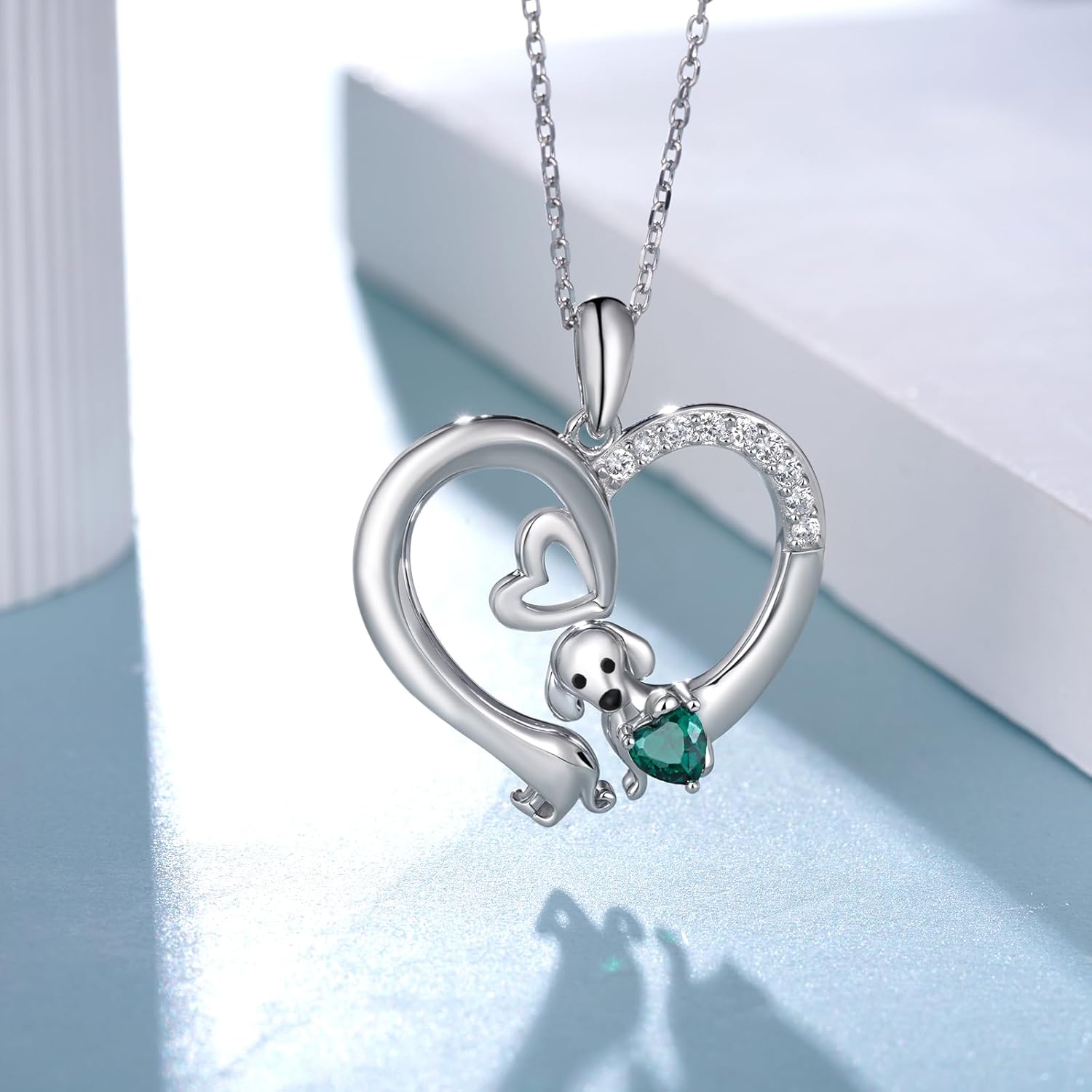 Dachshund Necklaces for Women 925 Sterling Silver Dachshund Jewelry Gifts Weiner Dog Gifts for Women Dog Necklaces - Image 2