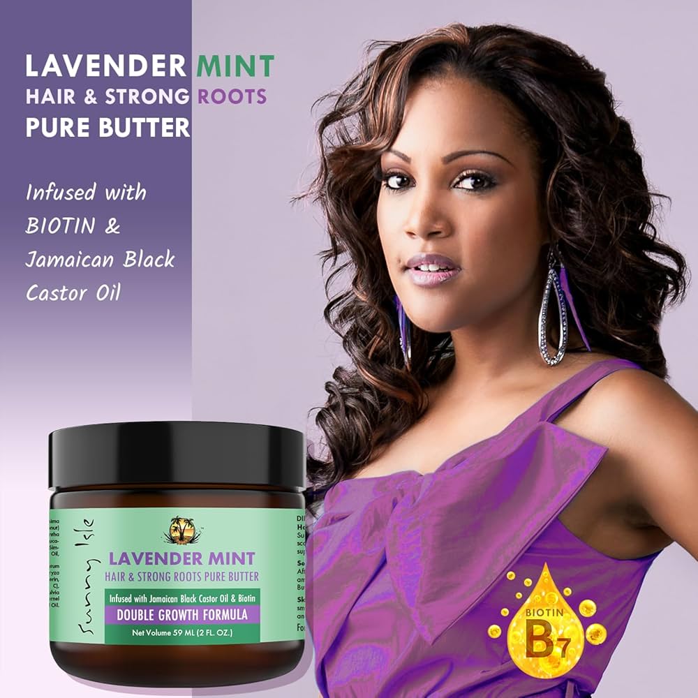 Amazon.com: Sunny Isle Lavender Mint Hair and Strong Roots Butter