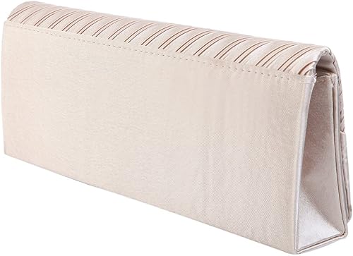 Miniatura 3 de Elegante plisado satén y solapa de cristal bolso de noche - Diff Colors Avail