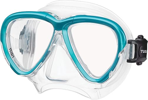 Vista 12 de Tusa Máscara de Buceo Intega Azul cola de pez