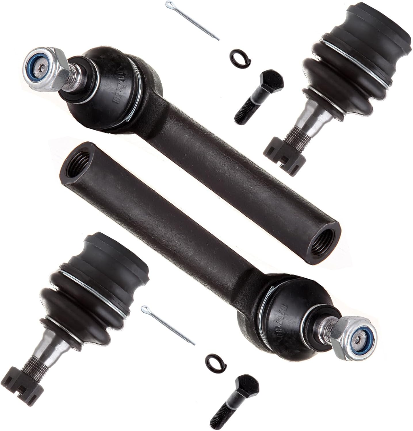 SCITOO 4-PC SET Suspension Kit for Subaru Baja Forester Impreza Legacy Outback Xv Crosstrek - Outer Tie Rod End Lower Ball Joint