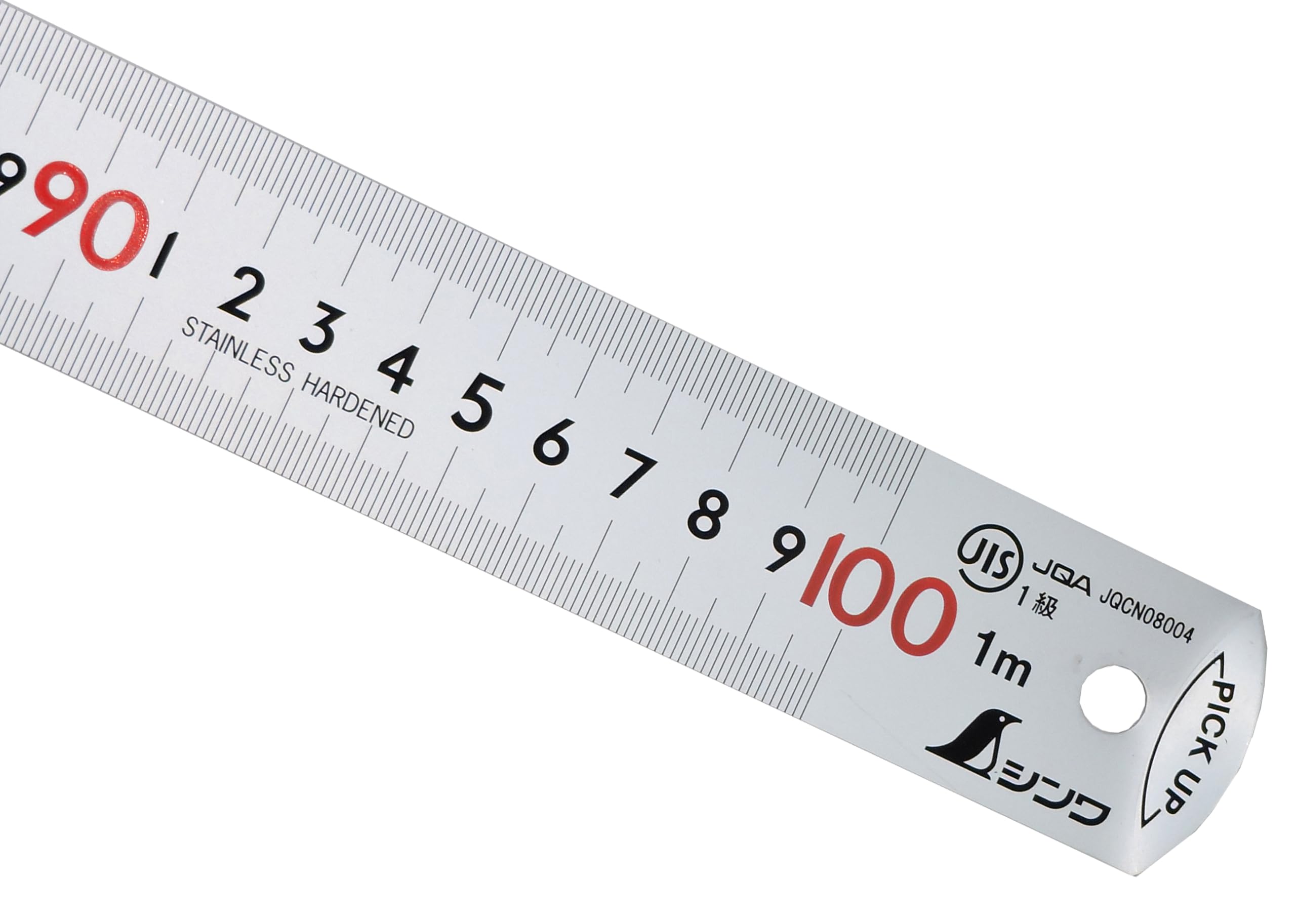 FAMEX 12526 Shinwa Righello in acciaio inox, 100 cm, righello in acciaio, righello in metallo, 13140