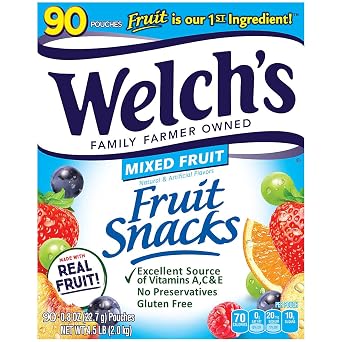 Welchs Welchs Mixed Fruit Snacks, 90 ct,, 4.5 Lb