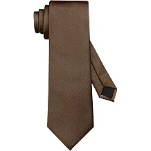 DecTwig Mens Ties Solid Color Formal Neckties 3.15" 8CM Black Ties For Men