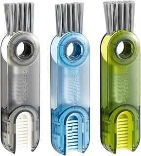 3-in-1 Multifunctional Cleaning Brush, Cup Lid Cleaning Brush, Brush Bottle Cleaner with Hard, Multifunctional Cup Lid Bottle Brush, Straw Brush.