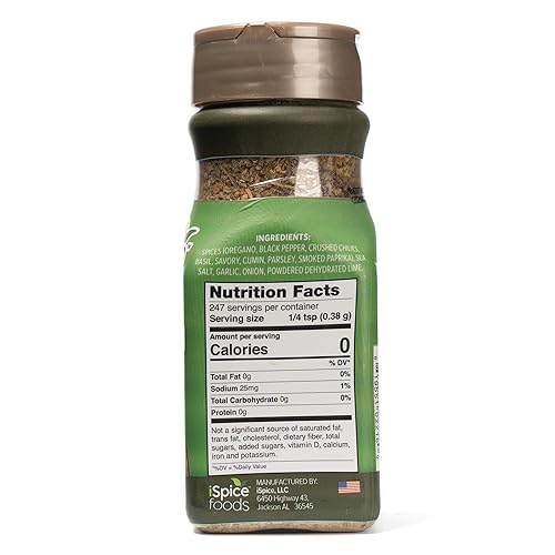 Miniatura 2 de iSpice - Mezcla de súper especias con sabor mundial de sabor mundial bajo en sodio, sin azúcar, 1 paquete de CHIMICHURRI, totalmente natural, lista