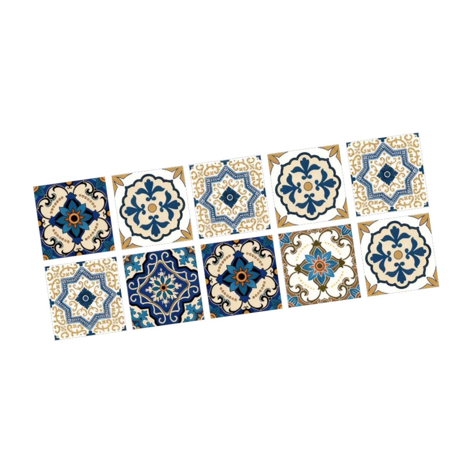 Stickers muraux autocollants style marocain repositionnables en PVC