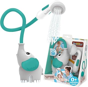 Yookidoo Douchette de Bain Éléphant Autonome Vert Forêt