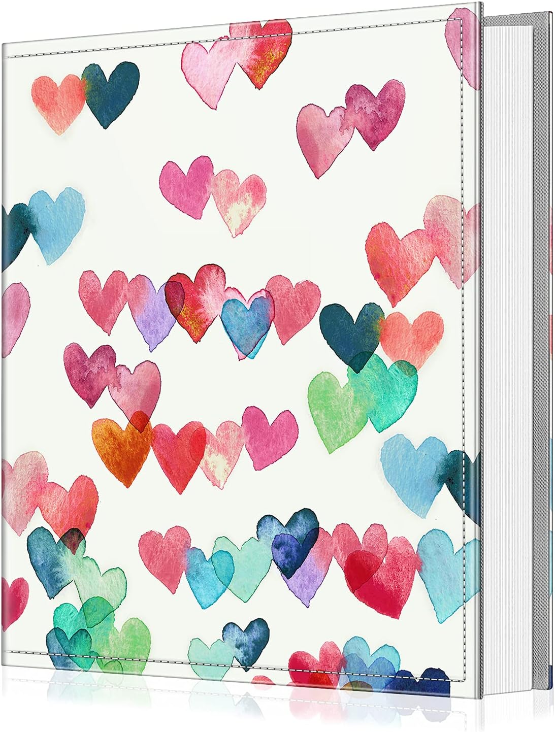 Fintie Photo Album 4x6 Photos - 600 Pockets Large Capacity Albums Book | Vegan Leather Cover, 4X6 Picture Keepsakes, Family/Wedding/Travel Memory Book, Baby/Kids/Boys/Girls Gift, Raining Hearts
