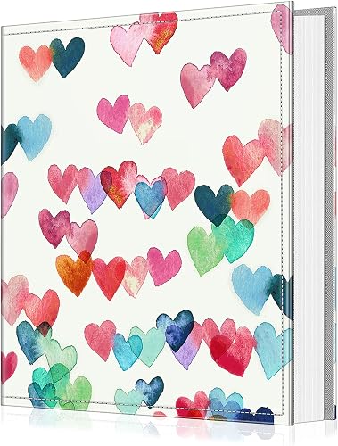 Fintie Photo Album 4x6 Photos - 600 Pockets Large Capacity Photo Book Cover for Family Wedding Anniversary Baby Vacation Pictures, Raining Hearts