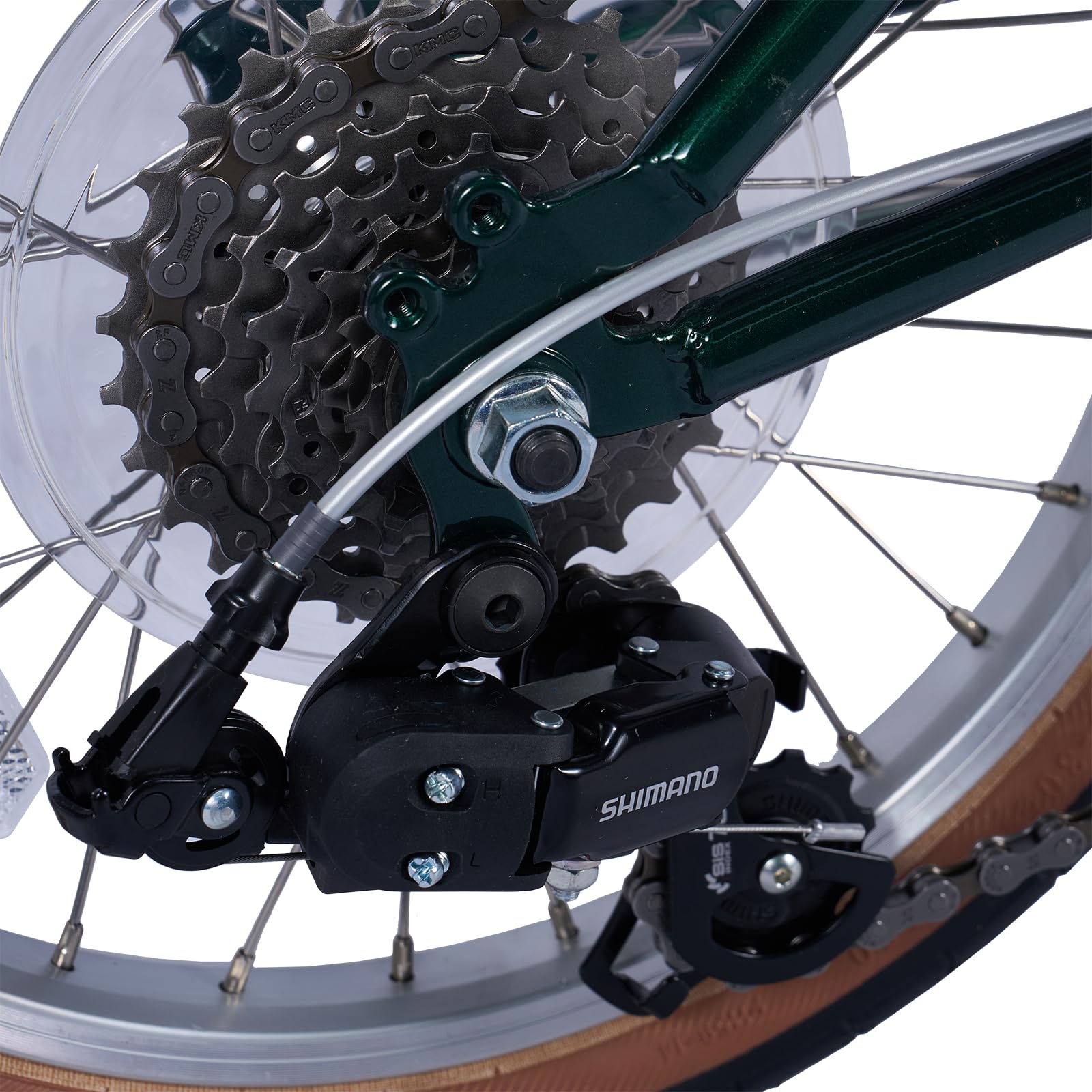 DAHON Boardwalk D7 Klappfahrrad für Erwachsene 16 Zoll Faltrad mit 7 Gang Schaltung, Faltbares Citybike für Pendler und Reisen