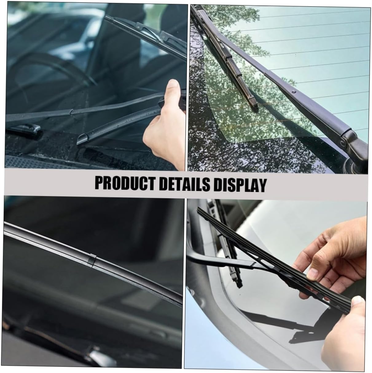 8pcs Windshield Wiper Refill Strips Inserts for Car Wiper Blades Easy to Install Durable and Reliable Compatible with Vehicle Models