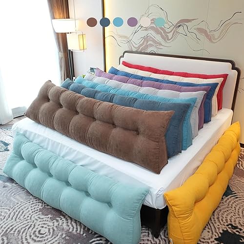 Miniatura 7 de Cojín de respaldo de lectura para cabecero, sofá cama, cabecera tapizada, almohada de cuña grande con soporte para la espalda, almohada lumbar para