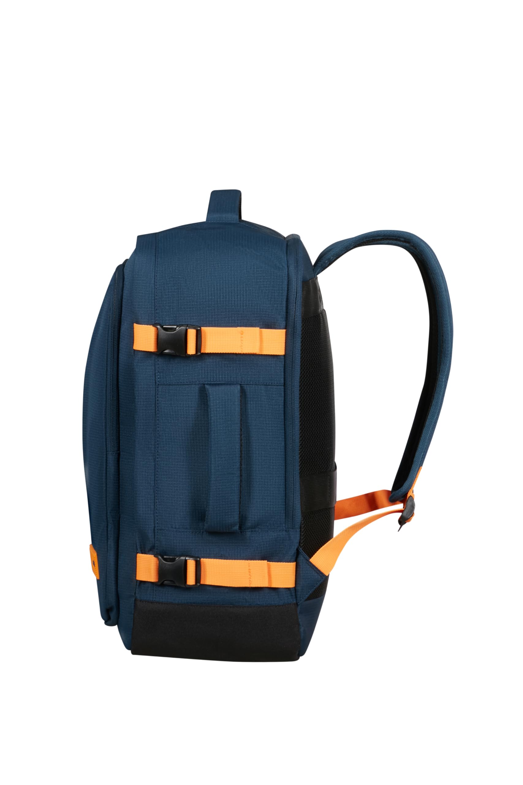 American Tourister Take2Cabin - EasyJet Bolsa de Cabina 36 x 20 x 45 cm, 38 l, 0,70 kg, Equipaje de Mano, Mochila de Avión M Bajo Asiento, Blau/Orange (Dark Navy/Radiant Orange)