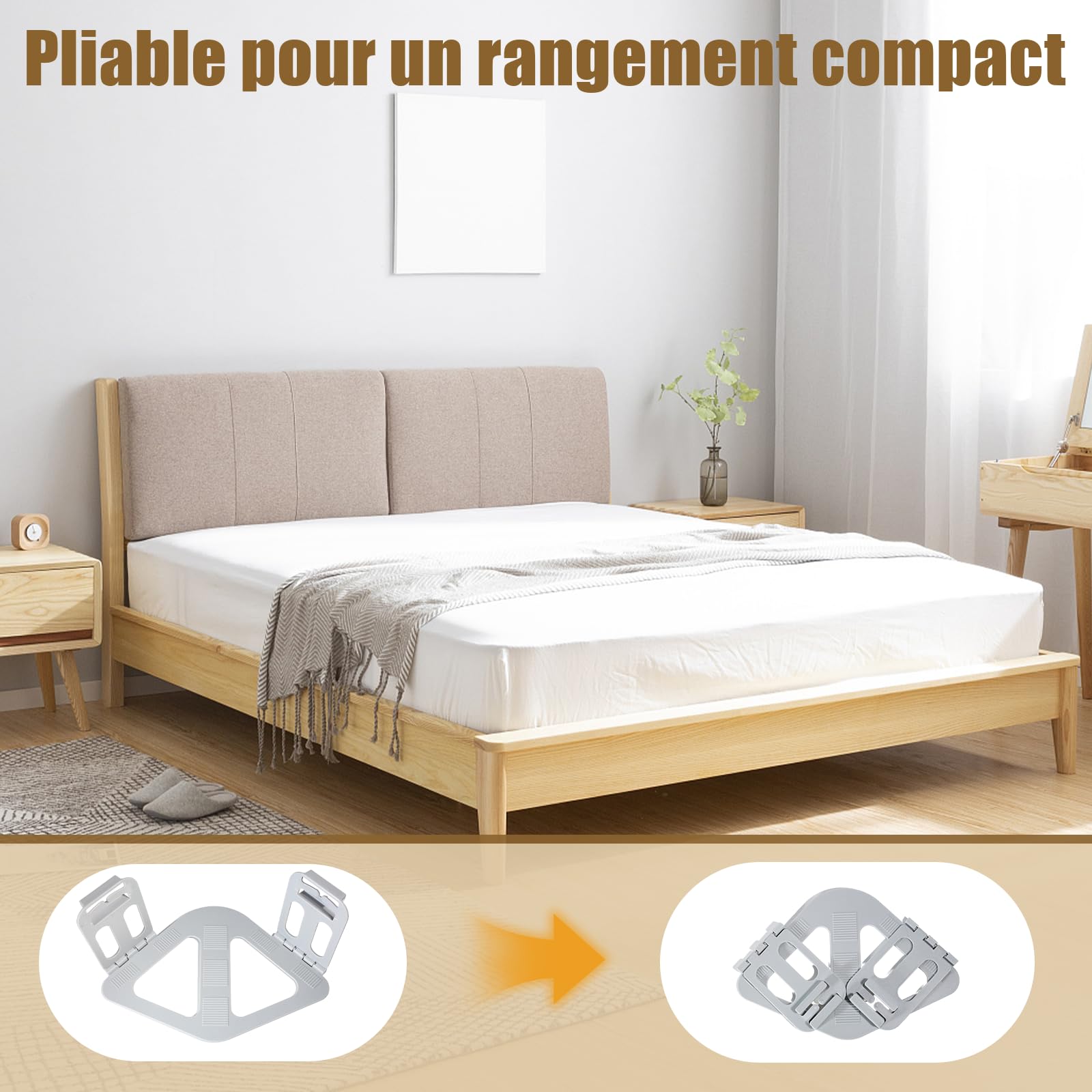 4 Pièces Bloque Drap Housse - Maintien Drap Housse Coin avec Bandes de Fixation Adaptés à Tous Types de Matelas
