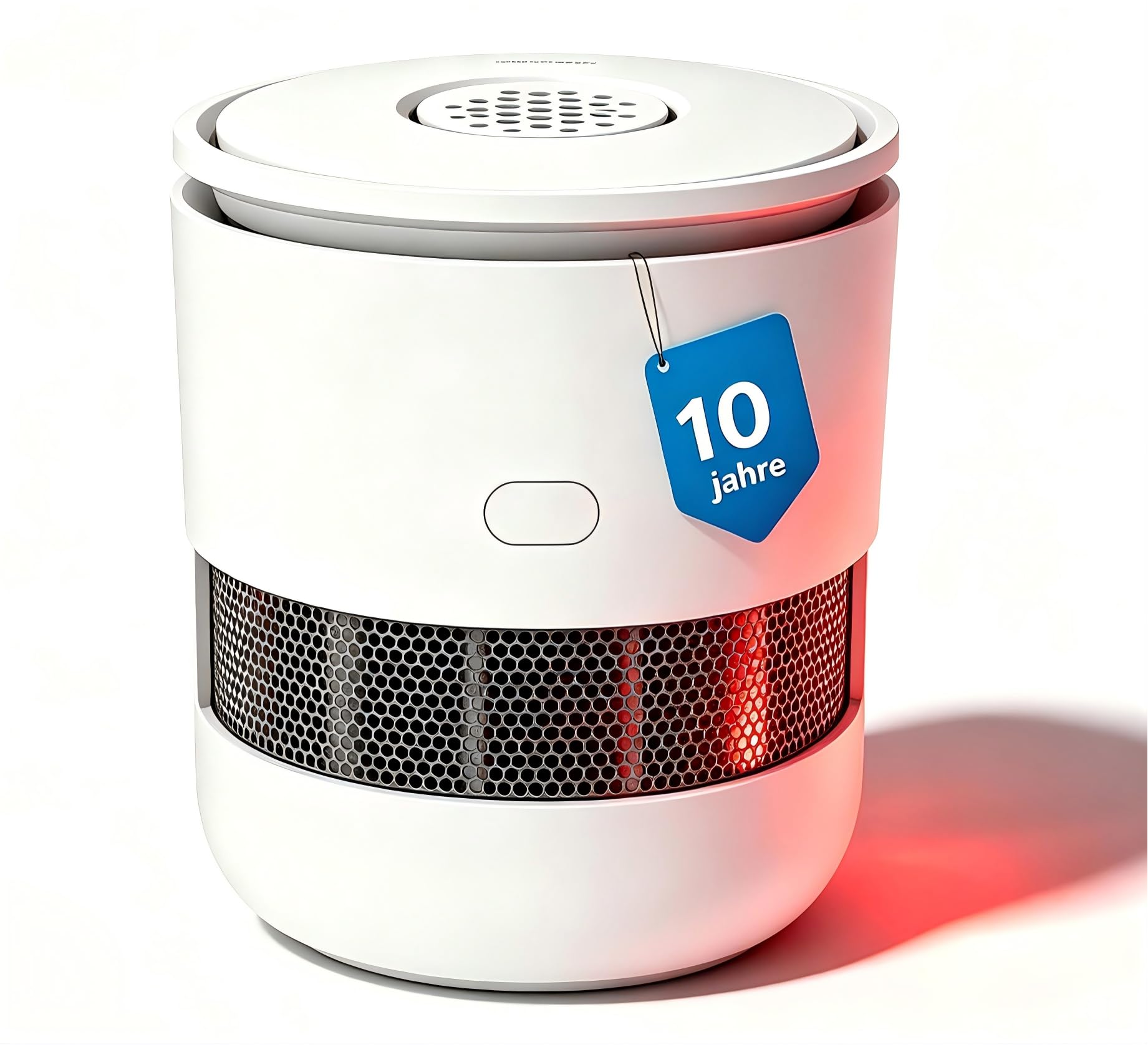 SECAIR Smoke Alarms for Home,Fire Alarms,10 Years Battery Smoke Detector with Photoelektrischem Sensor,Mute Button According to EN14604,Mini Smoke Alarm for Home, ZR170S, 1er Set