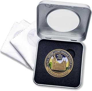 LDS Temple Medallion with Deluxe Display Tin Box Plus Bonus polishing Cloth