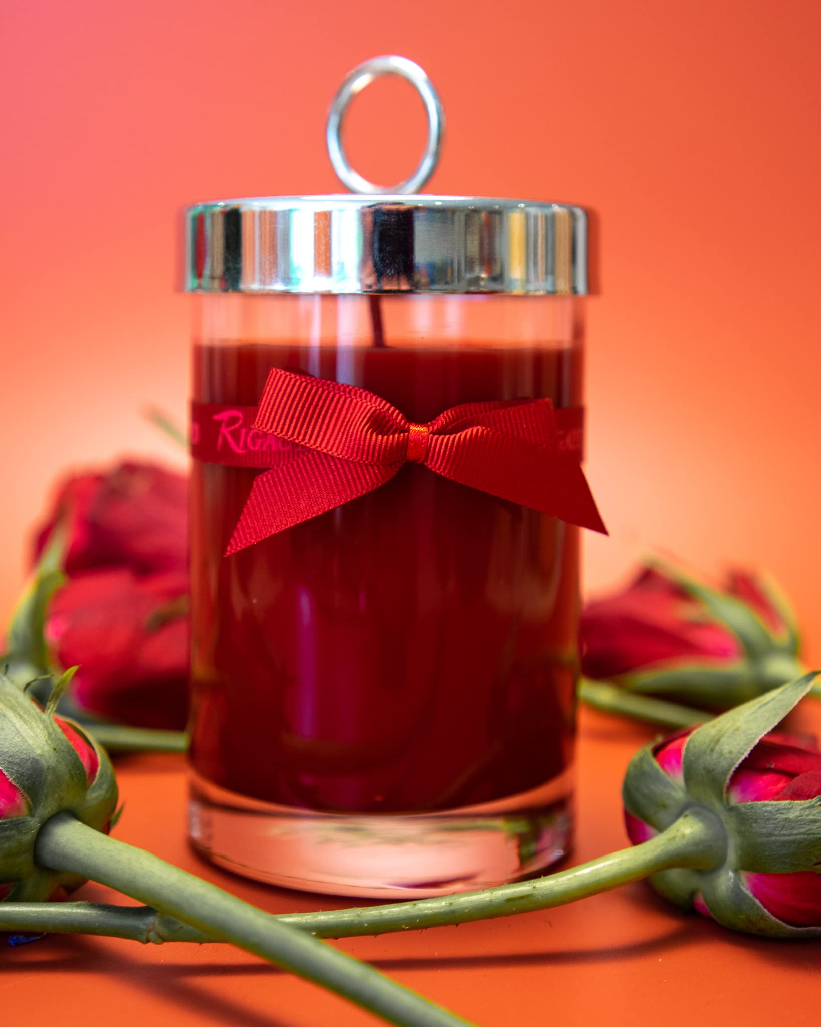 Rigaud Paris - Candela grande modello La Vie, in rosso, 230 g, 90 ore di profumo, fabbricazione artigianale francese