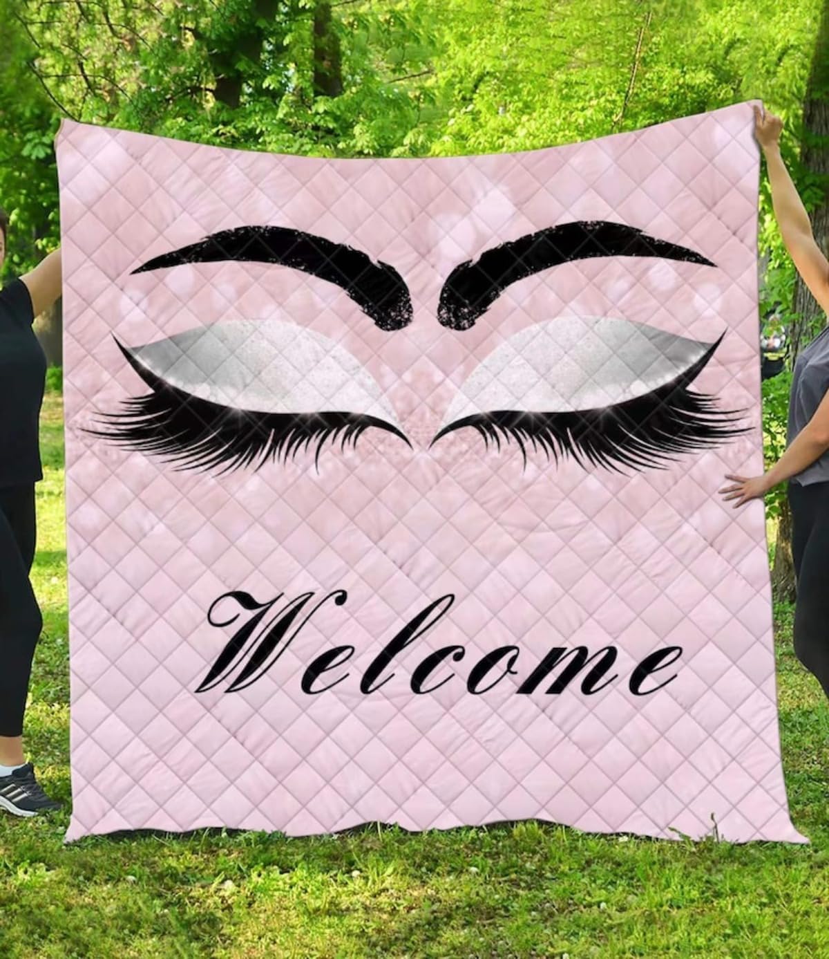 Custom Quilt Blanket for Bed, Personalized Quilt Blanket with Picture for Kids Adults,Mom Father Family Souvenir (150x200cm/59.1x78.7'')