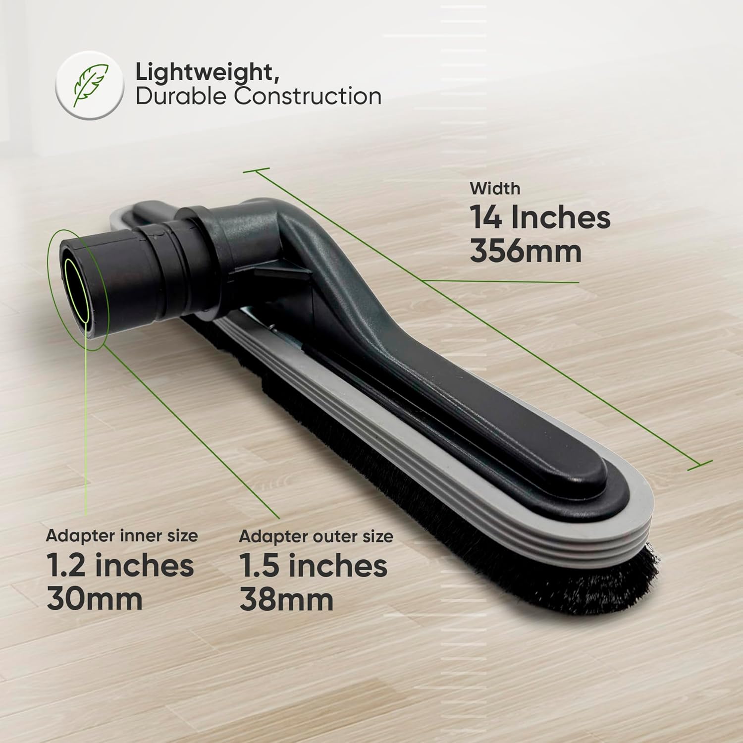 Replacement Floor Tool Compatible with ProTeam Vacuum Backpack and Hoover Vacuum – 14" Hard Surface Brush for Commercial Cleaner – Fits Super Coach Pro, C2401, Shoulder Vac Pro