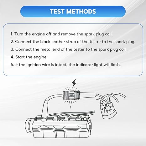 Spark Plug Tester, 2PCS Ignition Coil Tester