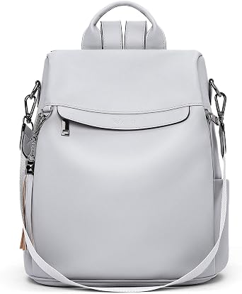 Amazon.com: Mochila Telena de viaje tipo cartera para mujer, de piel  sintética, antirrobo, tamaño grande, bolso moderno colgado al hombro para  mujer, gris, L : Ropa, Zapatos y Joyería