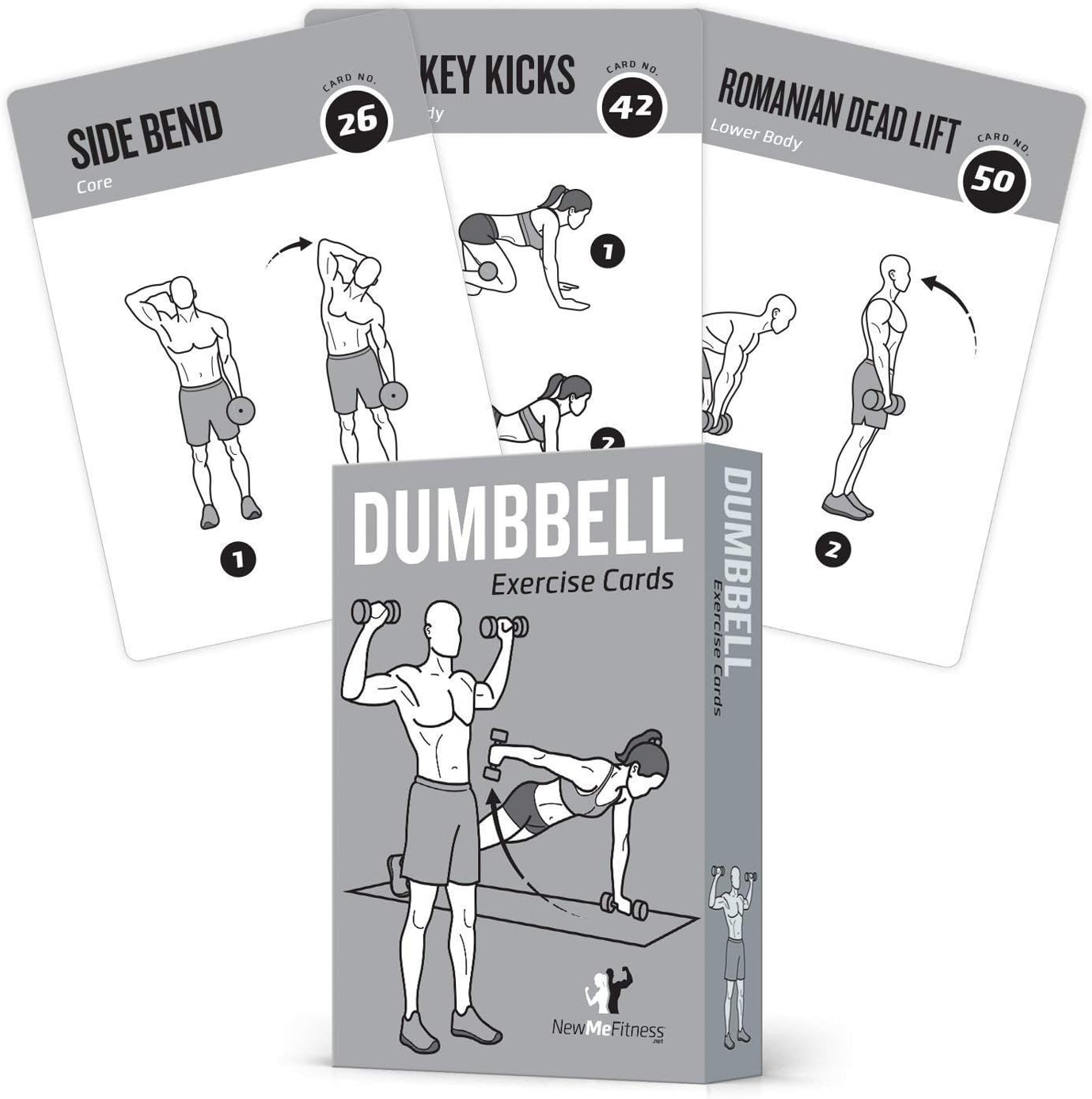 NewMe Fitness Dumbbell Exercise Cards