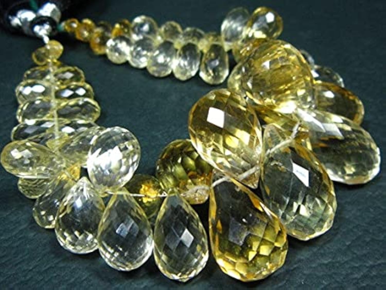 Citrine véritable en fils de larmes pour créer vos propres bijoux bohèmes d'été