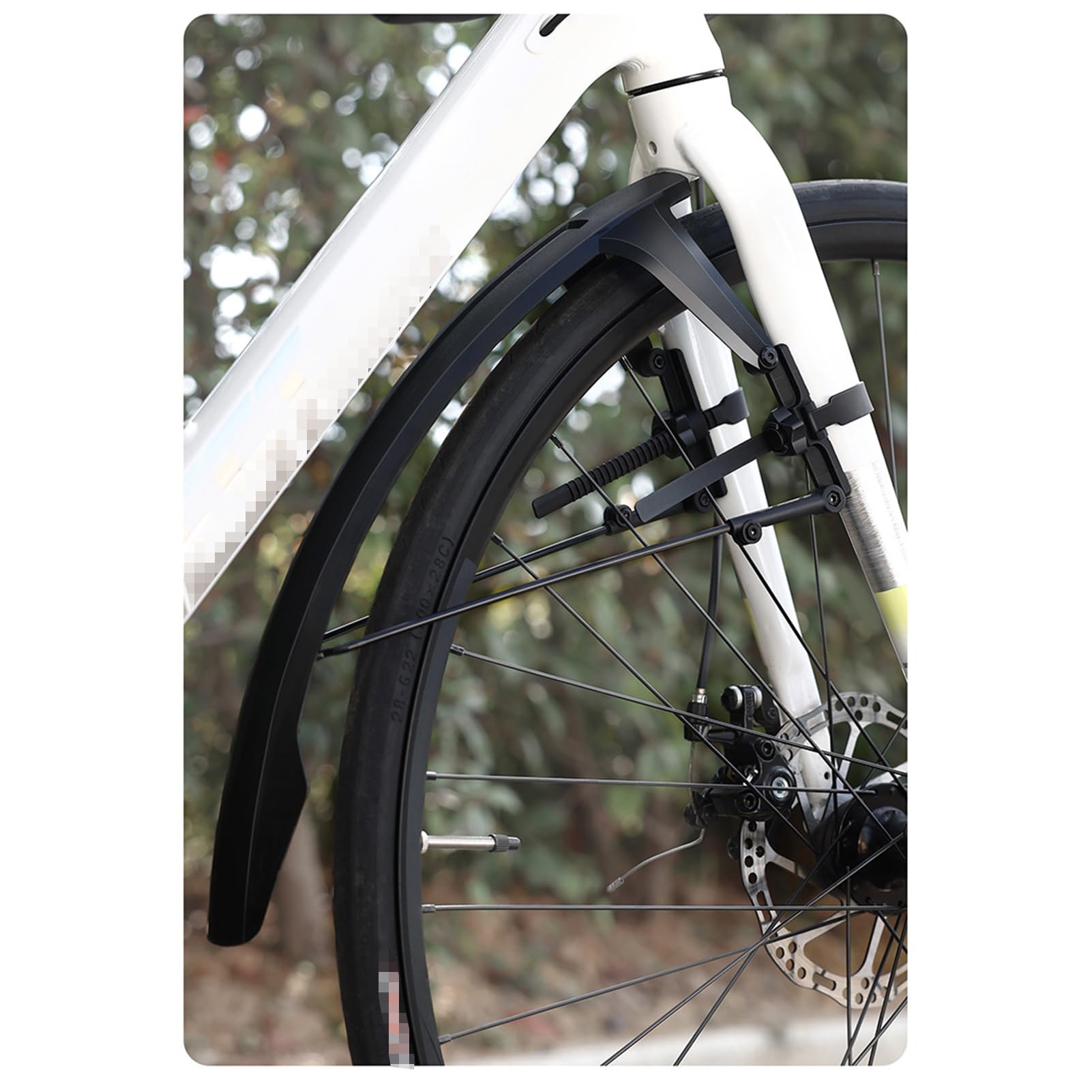 POENVFPO Guardabarros de Bicicleta de Carretera, Guardabarros de Cobertura Total para Ruedas de 700c con Ajuste Universal de Ancho de Neumático 21c-42c para Protección contra Todo Clima