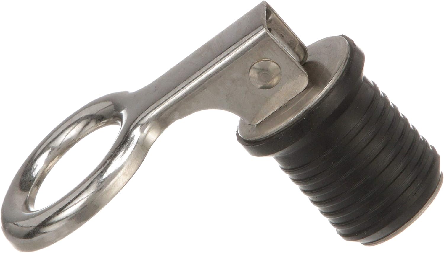 Attwood 7520A3 Snap-Handle Drain Plug, for 1-Inch-Diameter Drains, Locks in Place, Steel Handle, Rubber Plug