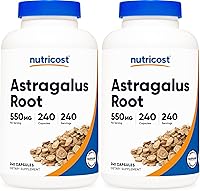 Vista 7 de Nutricost Cápsulas de astrágalo de 550 mg, 240 cápsulas vegetarianas, sin OMG y sin gluten