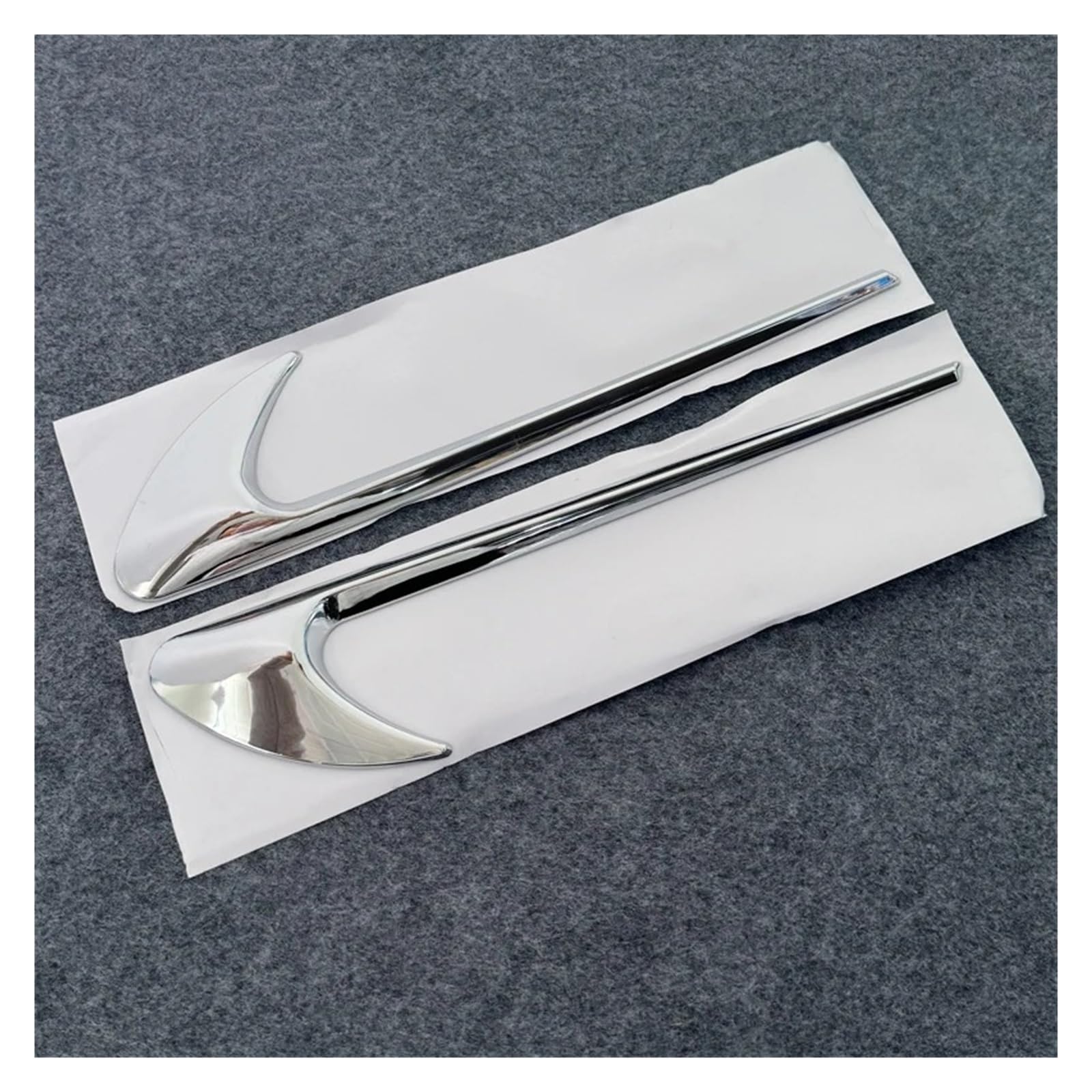 Yakisa Silver Interior Trim For Benz For Amg V8 C200 C300 E300 E400 W213 C-Class W205 For Amg 2Pcs Car Side Sticker Vent Fender Trim Auto Central Decoration