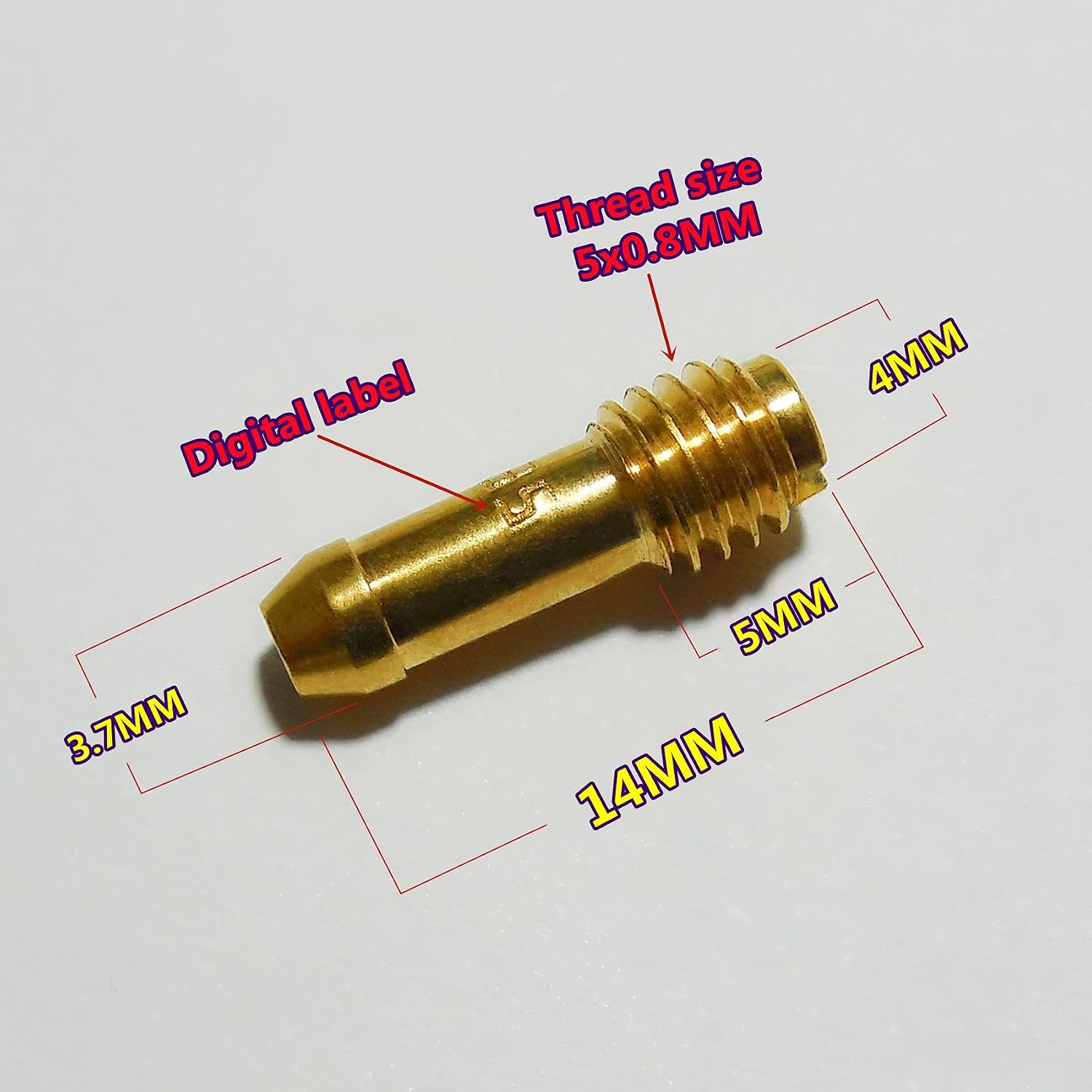 (12pcs / pack) for Mikuni Carburetor Pilot Jet/Slow Jet (N151.067) Suitable for Yamaha/Suzuki and other models (30-32.5-35-37.5-40-42.5- 45-47.5-50-52.5-55-57.5)