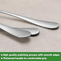 Vista 4 de Juego de 12 tenedores de acero inoxidable de grado alimenticio, tenedor de cubiertos, tenedor de ensalada, tenedores de metal para el hogar, cocina